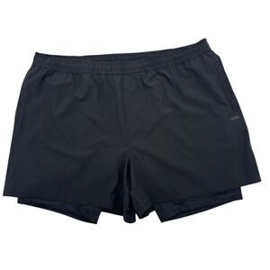 DSG Men's Agility 2-in-1 Shorts Athletic Fit 5" Inseam Training  2XL NWT Black